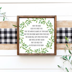 Irish Blessing Printable, May the Road Rise Up, Irish Prayer, Prayer of St Patrick, Irish Home ...