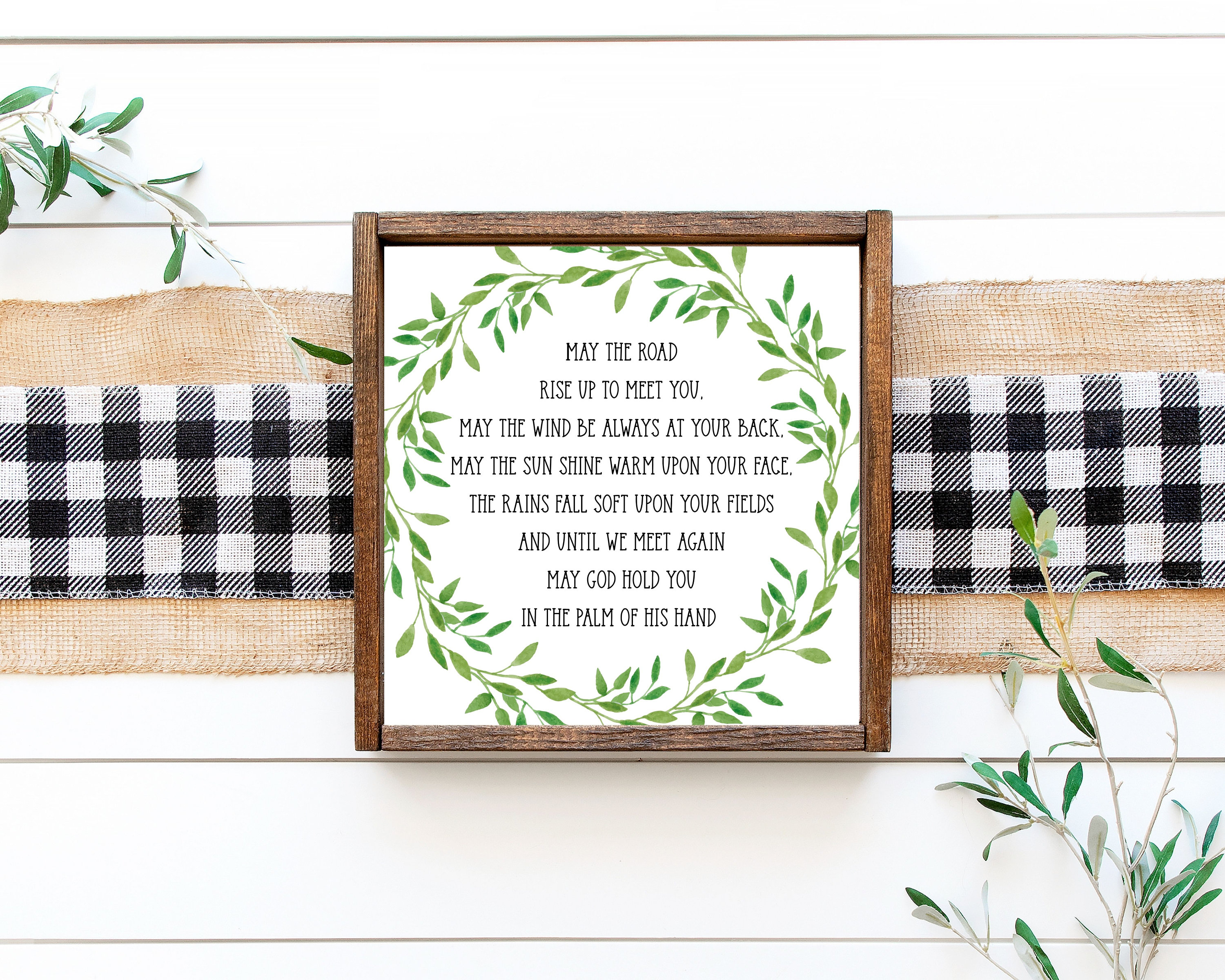 Irish Blessing Printable May the Road Rise Up Irish Prayer - Etsy
