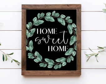 Farmhouse prints, Farmhouse wall art, Home sweet home sign, Printable wall art, Farmhouse sign, Spring wall art, Country wall art