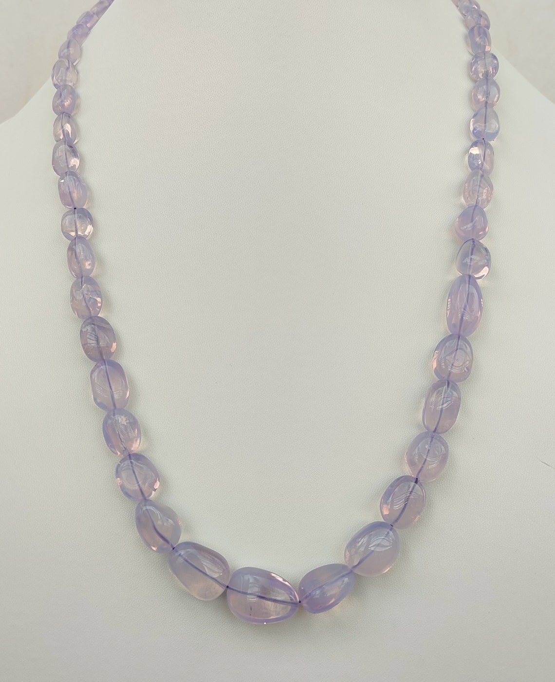 Natural Lavender Quartz Complete Necklace With Sarafa Size - Etsy Singapore