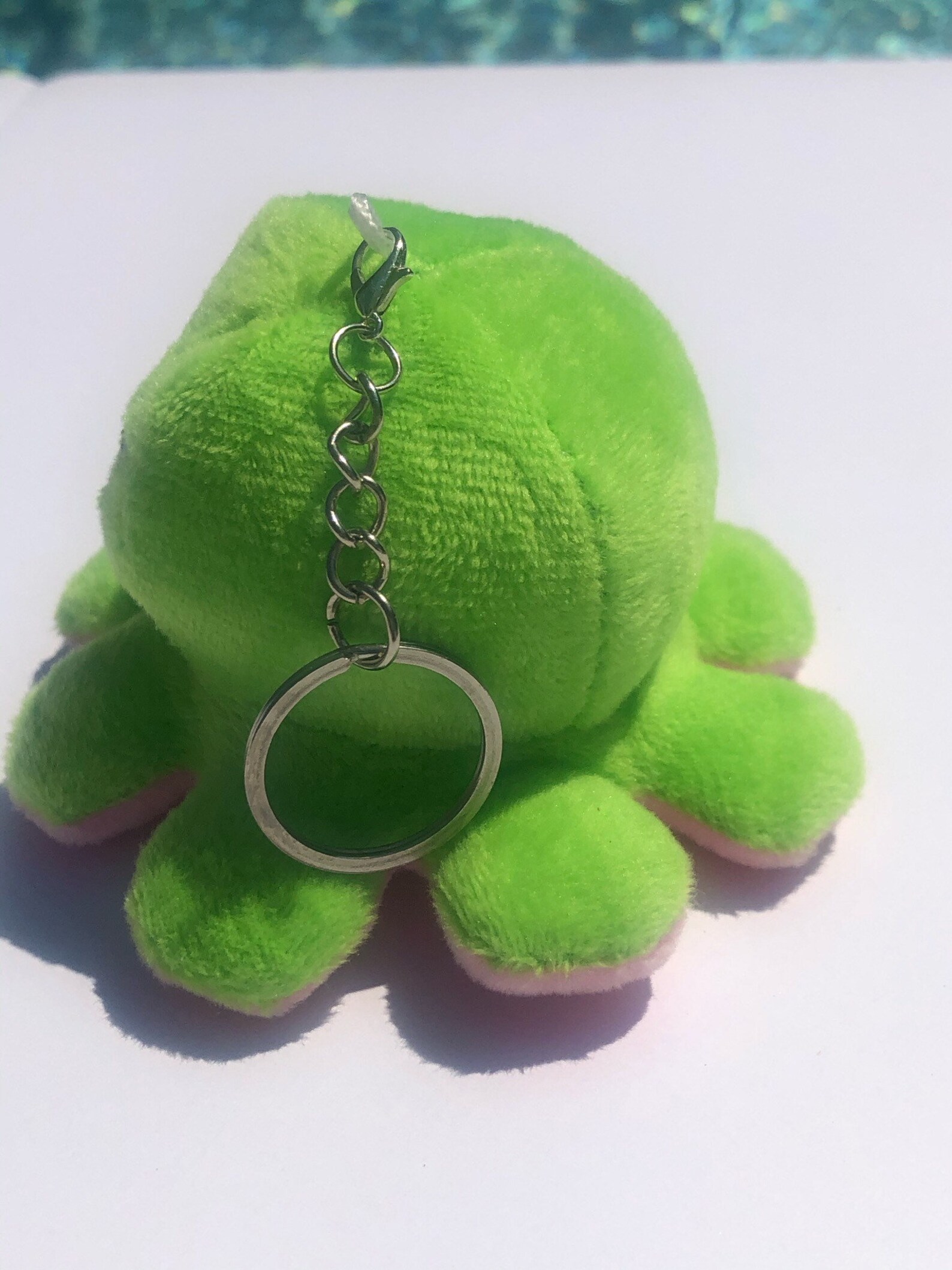 Reversible Plush Octopus Keychain flips from Sad to Happy Etsy