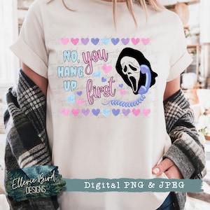 Sie hängen zuerst auf Ghostface PNG, Digital Download, Sublimation Bild 1