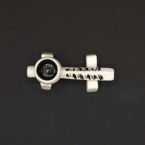 Handmade Porcelain Pipe with Black Etching