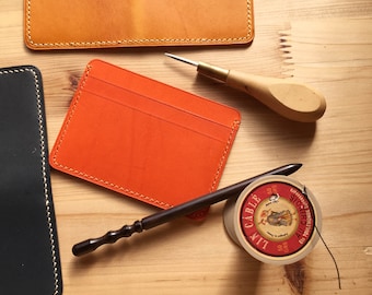 Slim Leather Card Holder - Minimalist Card Case - Card Sleeve - Leather Card Holders - Card Holder Wallet