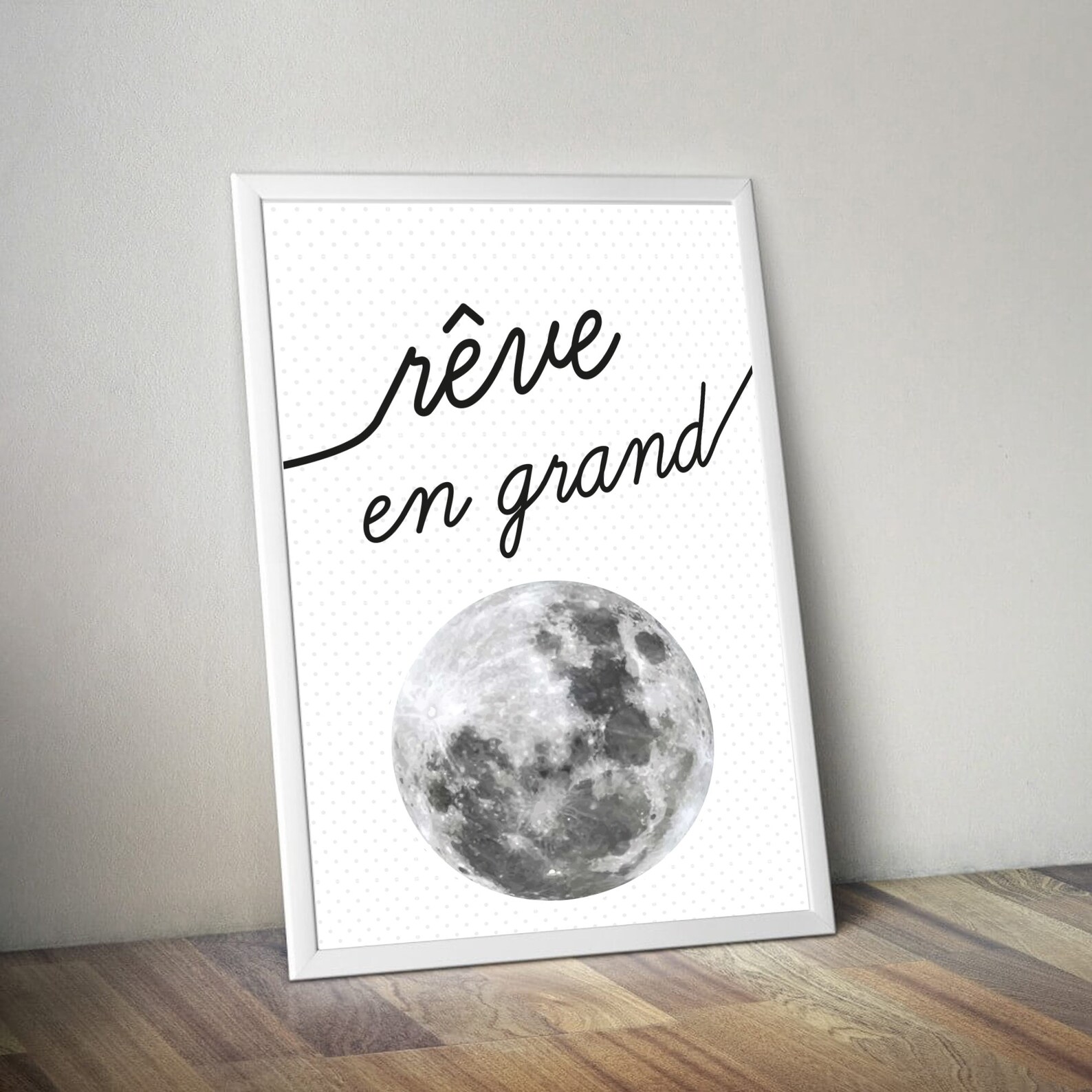 Affiche A4 Citation Rêve en grand Décoration Etsy