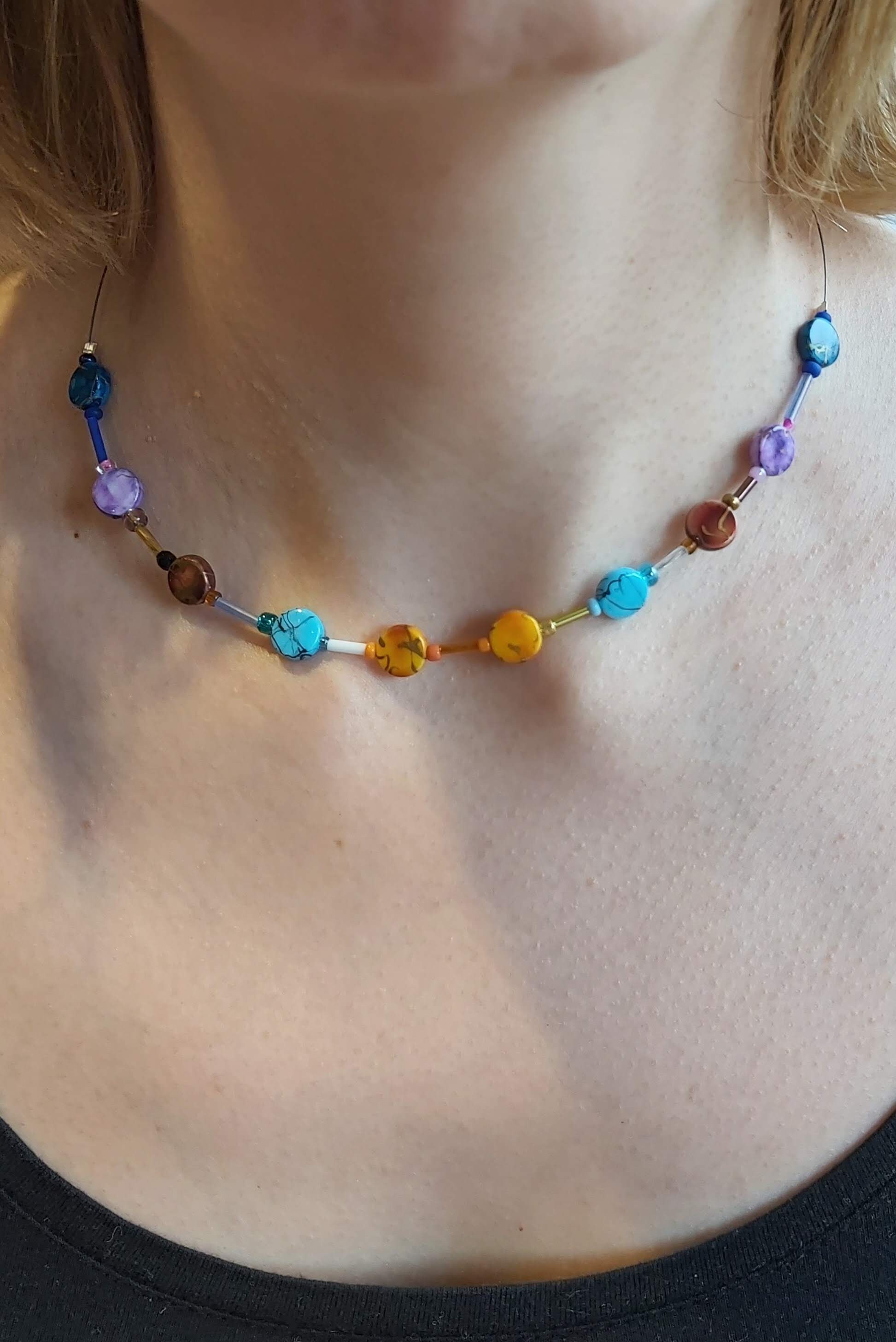 Collar Collar de cuentas hecho a mano collar collar de Etsy España