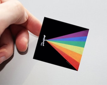 Regenbogen Prisma Blitzlicht Sticker