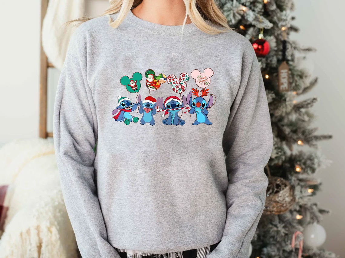 Discover Disney Christmas Shirt, Stitch Christmas Shirts, Disney Sweatshirt