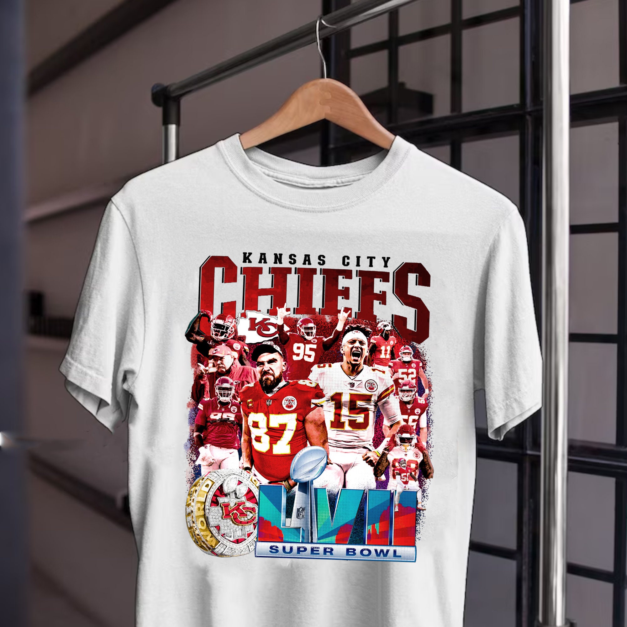 Sermón palanca Prefacio Camiseta Kansas City Chiefs Equipo De Fútbol Americano Para Hombre Mujer