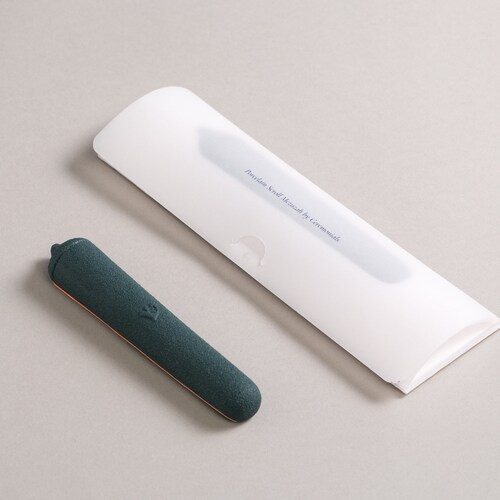Contemporary Porcelain Mezuzah case in shops teal