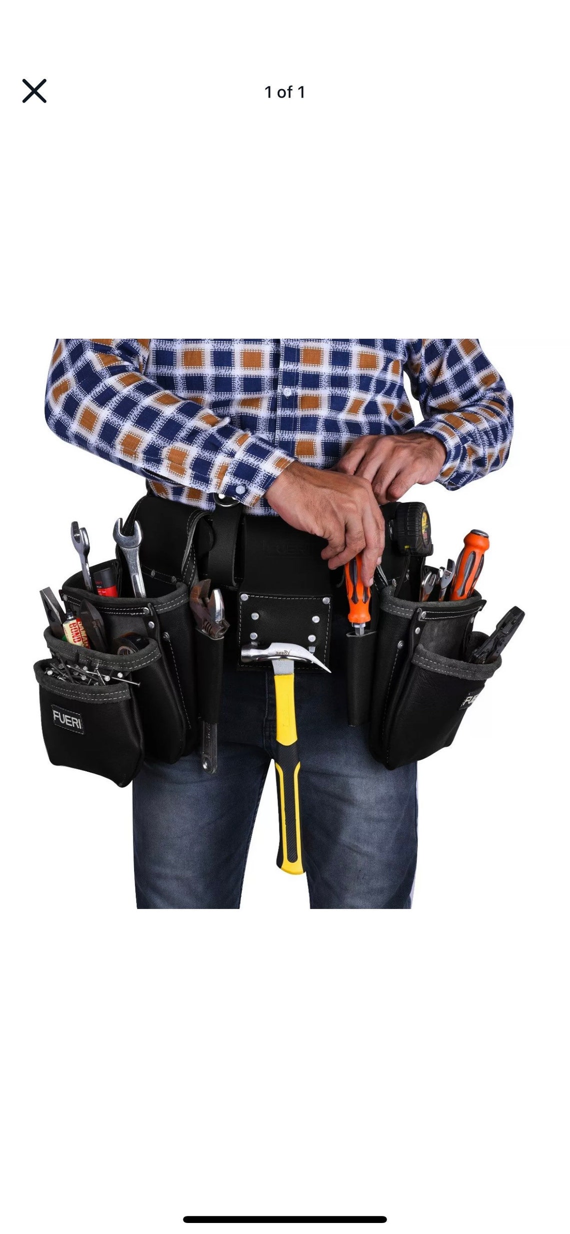 Leather Tool Belt with Suspenders Professional Nail Pouch Etsy