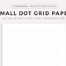 Blank &amp; Dot Grid Paper Printable A4/a5/letter/half (Instant Download ...