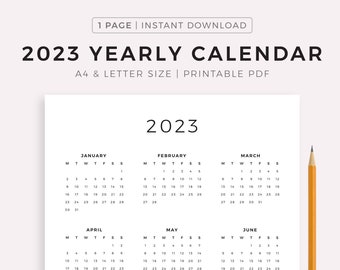 Vietnamese Calendar 2023 2023 Year Calendar Printable Yearly Wall Calendar Desk | Etsy India