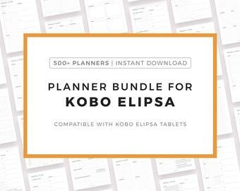 Planner Bundle for Kobo Elipsa, Instant Download