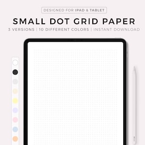 Kleines Dot Grid Papier für Goodnotes, Notability, Noteshelf, Ipad, Digital Template, Instant Download