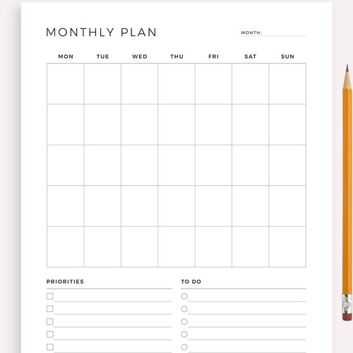 Printable Yearly Goal Planner A4 A5 Letter Half Letter - Etsy