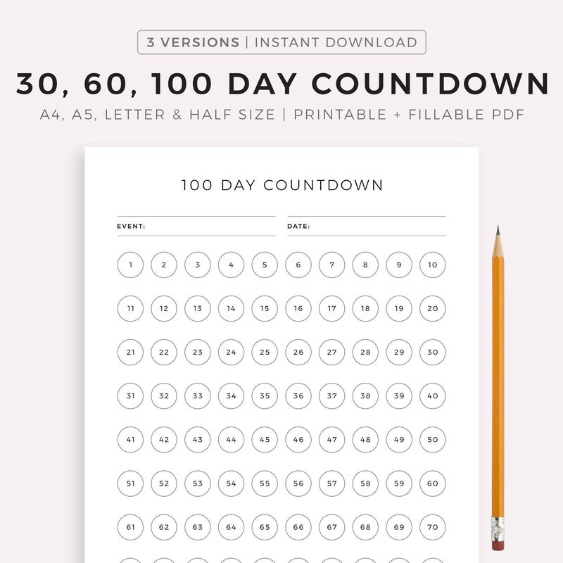 Countdown Etsy