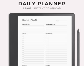 Planificador diario para Kindle Scribe, descarga instantánea