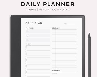 Planificador diario para Kindle Scribe, descarga instantánea