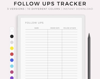 Follow-upstracker voor Remarkable Paper Pro, direct downloaden