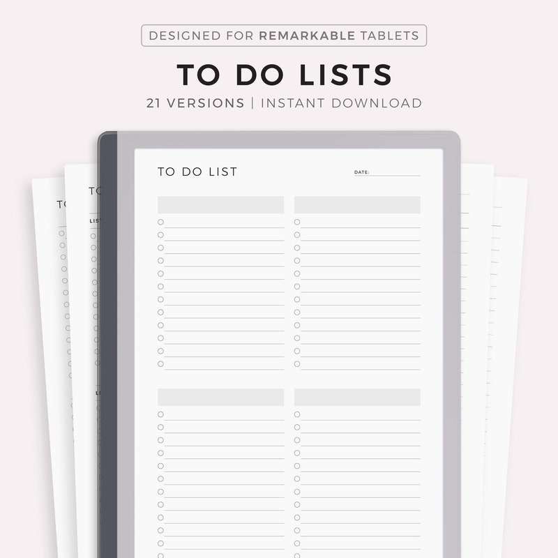 Remarkable 2 Task List Etsy