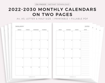 Calendrier Paces 2023 2024 2023 2024 2025 2026 | Etsy