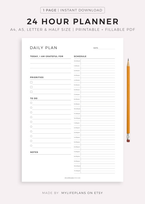 Calendar 2024 Planner Sheet Kawaii To Do List Daily Schedule Annual Planner  Yearly Weekly Agenda Organizer