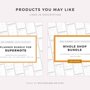 Travel Outfit Planner for Supernote A5X2/A5X/A5/A6X2/A6X/A6, Instant Download image 6