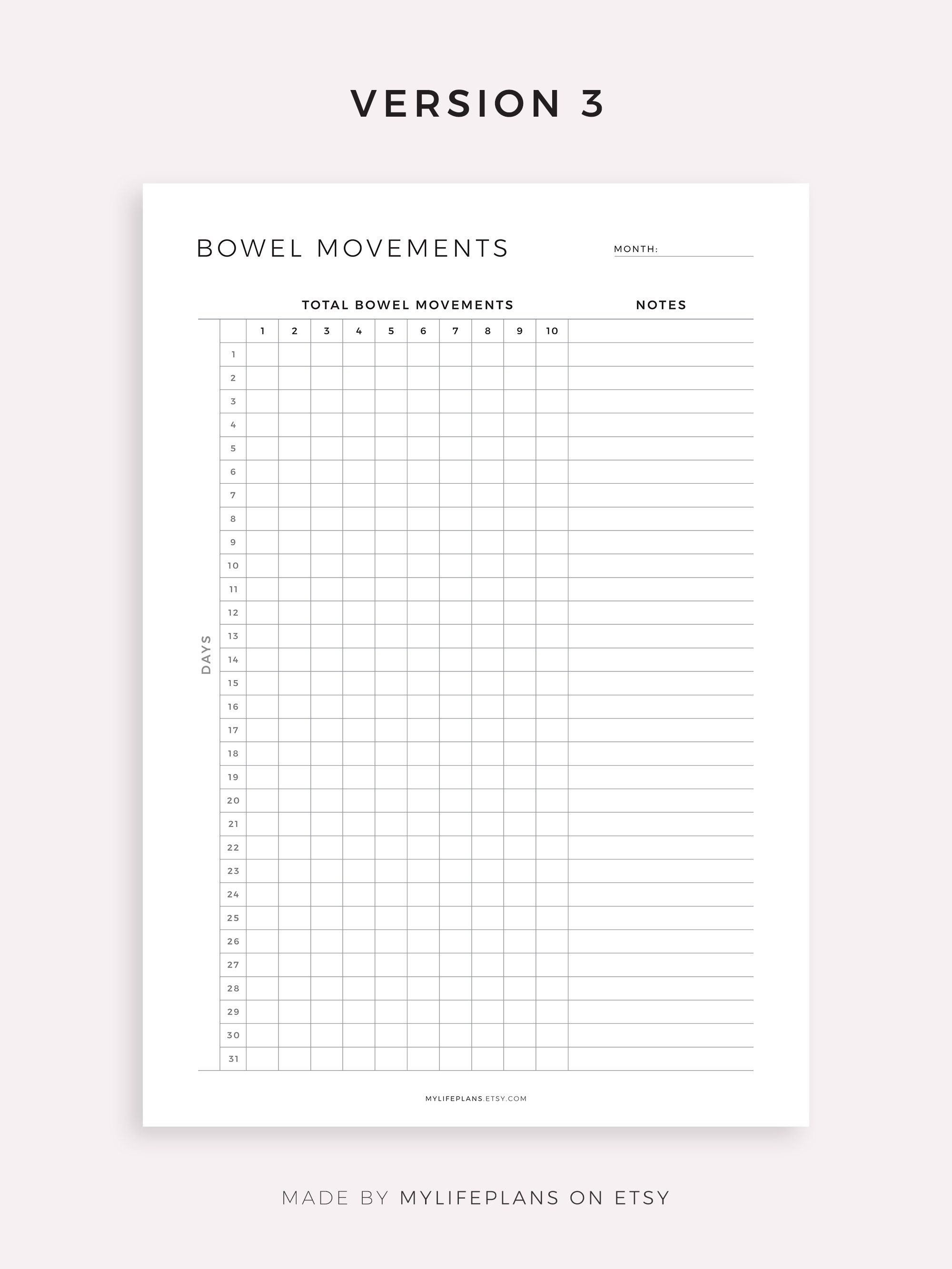bowel-movement-tracker-printable-template-food-sensitivity-journal-ibs-tracker-a4-a5-letter-half-instant-download-etsy for Free Printable Bowel Movement Log Bowel Movement Tracker Printable Template, Food Sensitivity Journal, IBS Tracker, A4/a5/letter/half, Instant Download - Etsy for Free Printable Bowel Movement Log