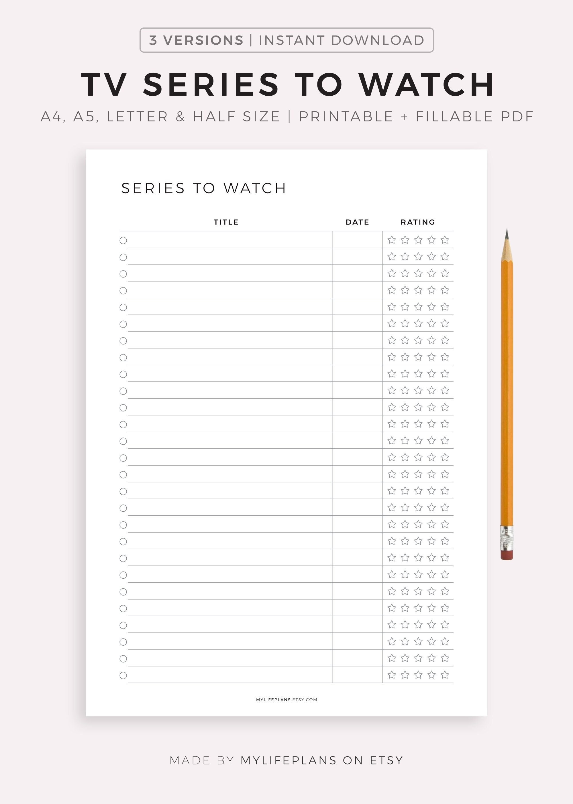 List of series to watch sale