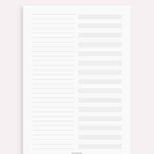 2 Column Note Paper 2 Column Notes Page for Remarkable Paper Pure, Instant Download - Etsy