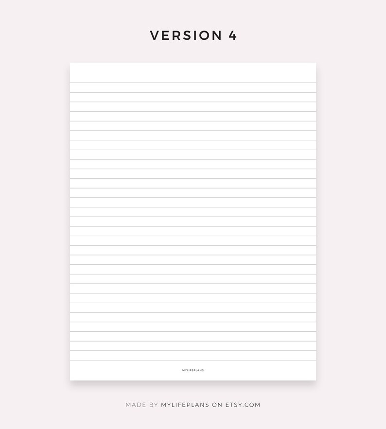 Digital Notes Page Template for Goodnotes, Notability, Ipad, Instant ...