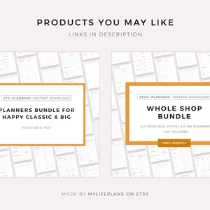 Notebook Paper Pages Printable for Happy Planner Classic & Big, Instant ...