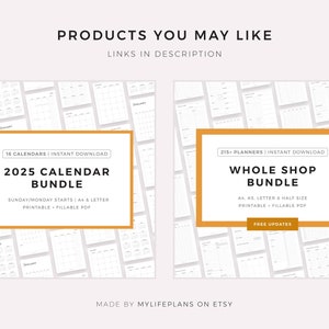 2025 Year Calendar Printable Landscape, Minimalist Calendar, Yearly ...