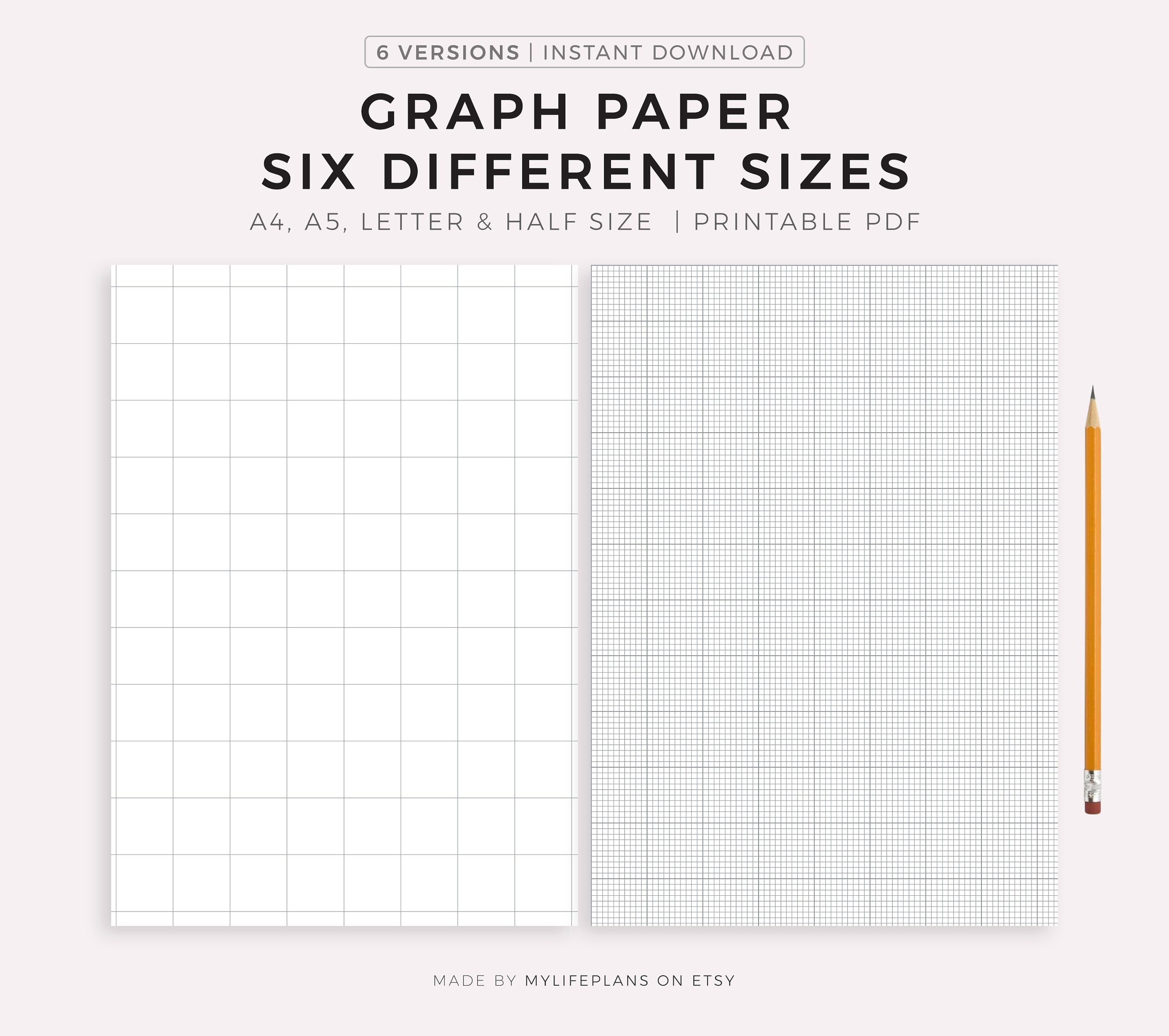 Millimetre Graph Paper 8.5 x 11: Notebook for Technical Drawing | 110  Pages - 55 Sheets | 1, 5 & 10mm Square Grid | Large Letter Format