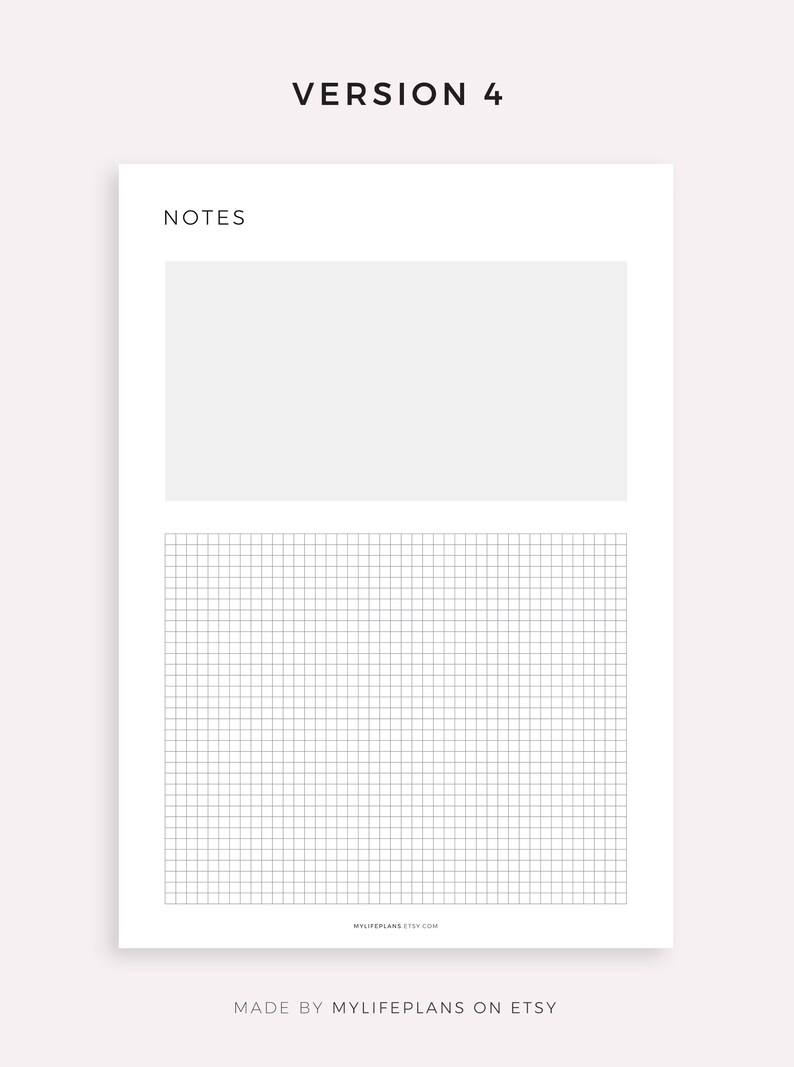 Printable Grid Paper, A4/a5/letter/half Size, Instant Download PDF - Etsy