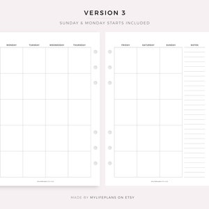 2 Page Blank Monthly Calendar Printable & Fillable, Minimalist Calendar ...