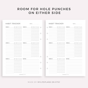 Monthly Habit Tracker Printable, Habit Tracker Template, Routine Tracker, Goal Tracker A4/Letter/A5/Half, Instant Download PDF image 4