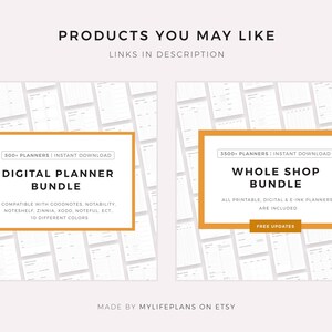 Simple Wishlist Digital Template for iPad Tablet, Compatible with Goodnotes, Notability, Noteshelf, Xodo, Instant Download image 6