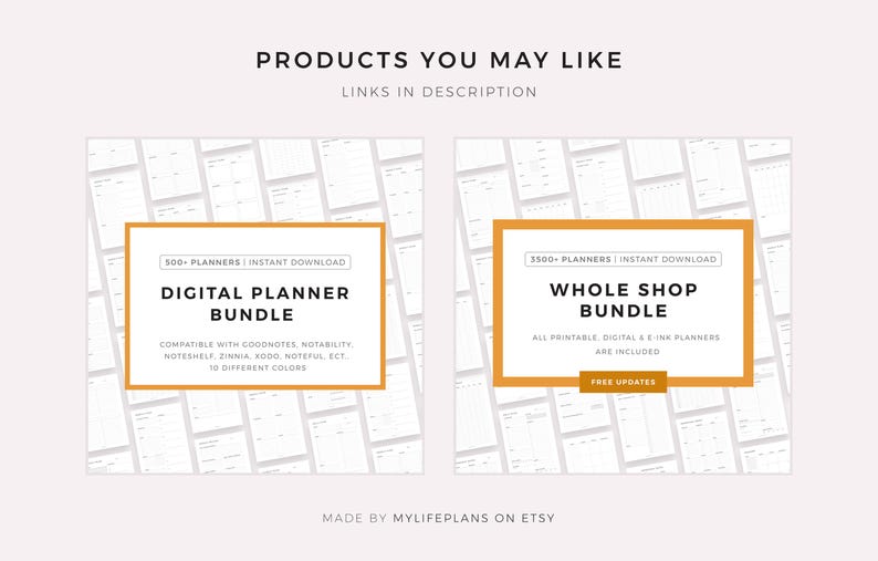 Simple Wishlist Digital Template for iPad Tablet, Compatible with Goodnotes, Notability, Noteshelf, Xodo, Instant Download image 6