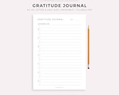 Weekly Gratitude Journal Printable Template, Thankfulness Journal, Gratitude Diary, Daily Gratitude Log, A4/A5/Letter/Half, Instant Download