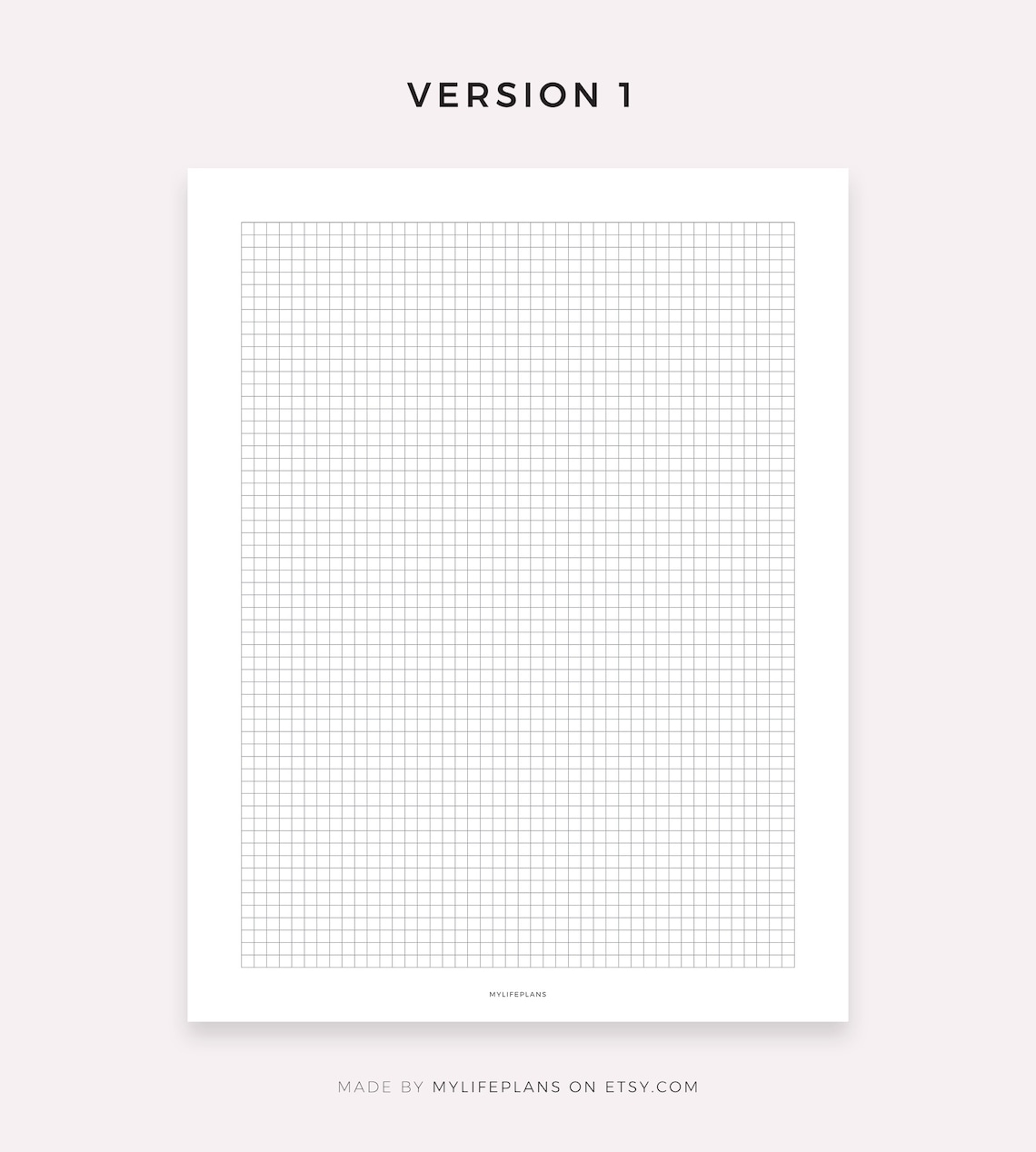 Small Grid Paper, Squared Paper, Digital Template for Goodnotes ...