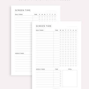 Screen Time Measuring Questionnaire.pdf Earn Screen Time Checklist for Teenagers / Kids, Screen Time Chore ...