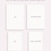 2 Page Blank Monthly Calendar Printable & Fillable, Minimalist Calendar ...