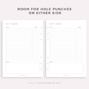 Get It Done, Printable to Do List Template, Task List, A4/a5/letter ...