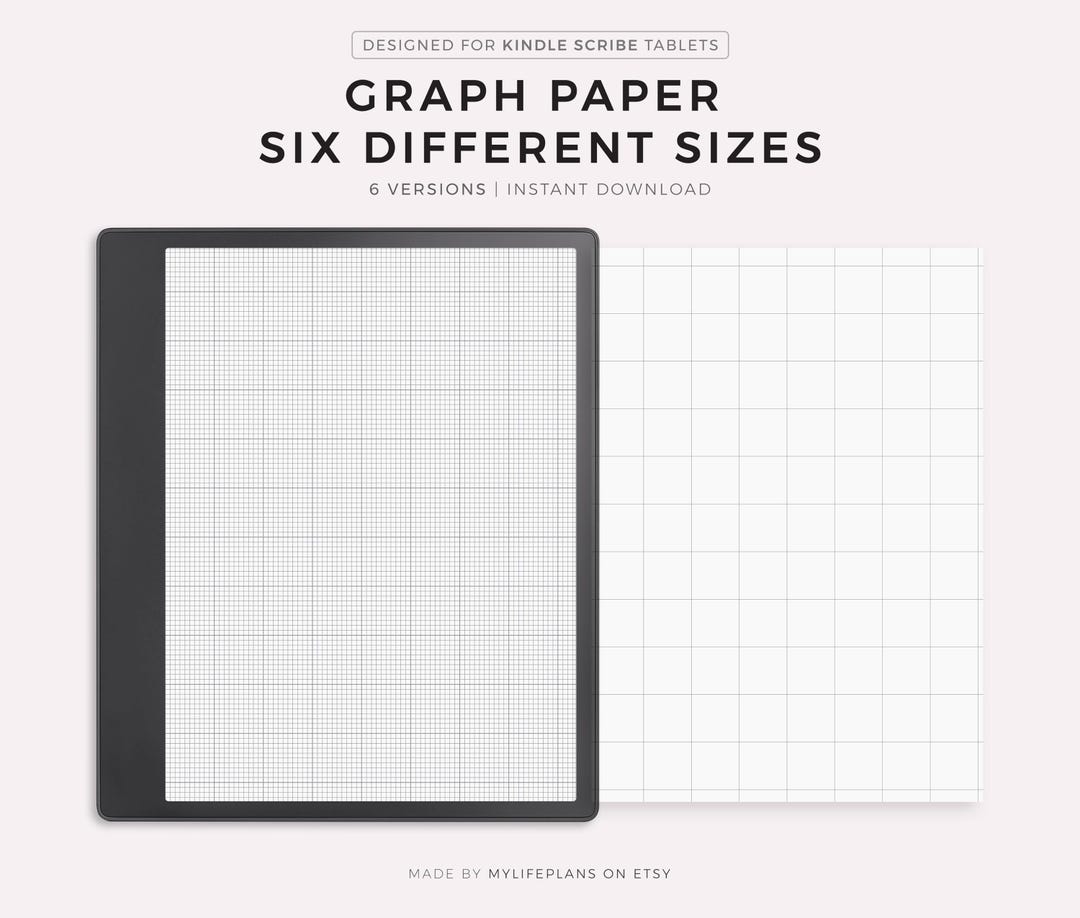 Graph Paper Six Different Sizes - 0.25