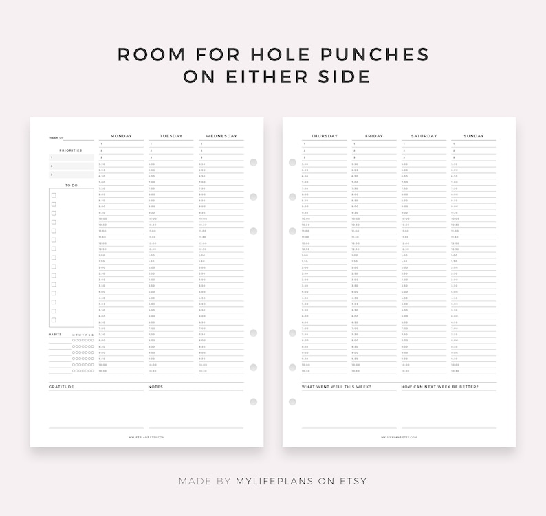 Whole Shop Bundle Daily Planners, Weekly Planners, Monthly Planners, Yearly Planners, Calendars and More, A4/A5/Letter/Half Letter image 8