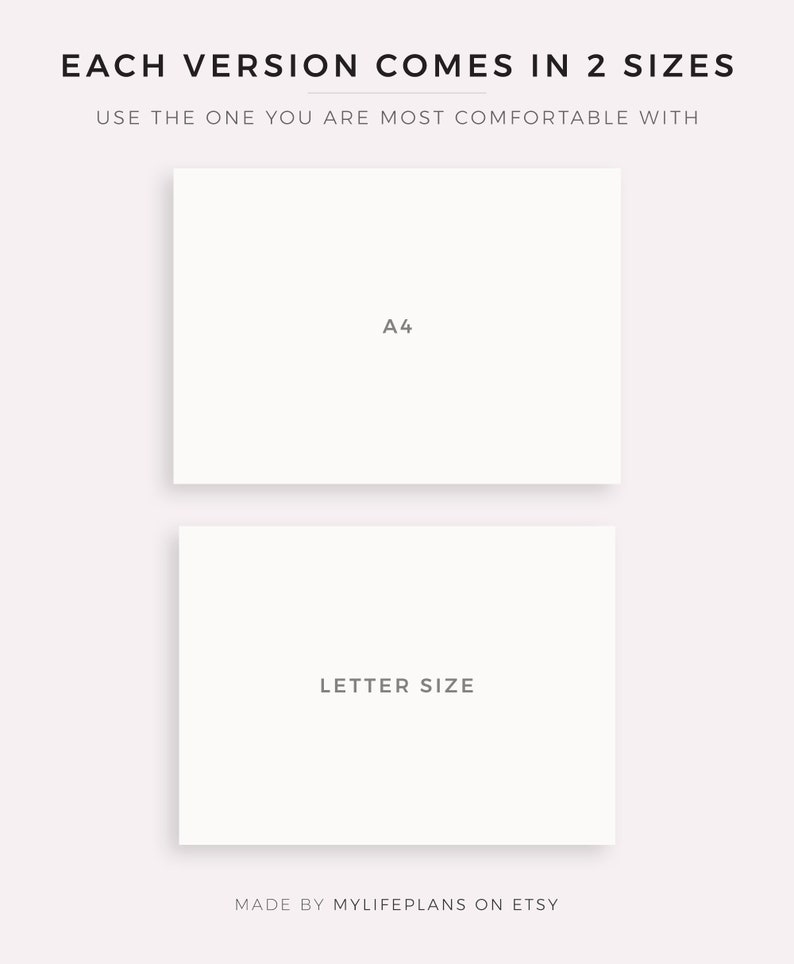Weekly planner printable landscape minimalist weekly etsy