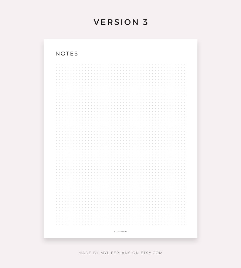 Small Dot Grid Paper for Goodnotes, Notability, Noteshelf, Ipad ...