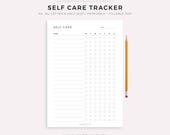 Weekly Self Care Tracker Printable, Daily Self Care Checklist, Routine Planner, Wellness Planner, A4/A5/Letter/Half, Instant Download PDF